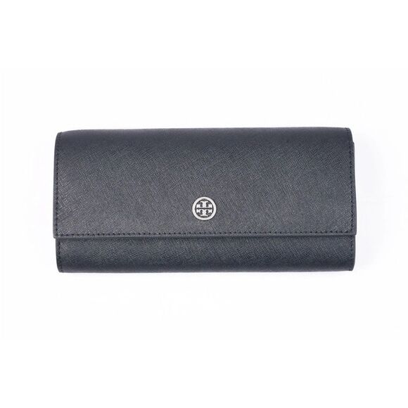 Tory Burch Emerson Black Saffiano Chain Wallet Clutch Crossbody Purse Bag - Picture 5 of 5